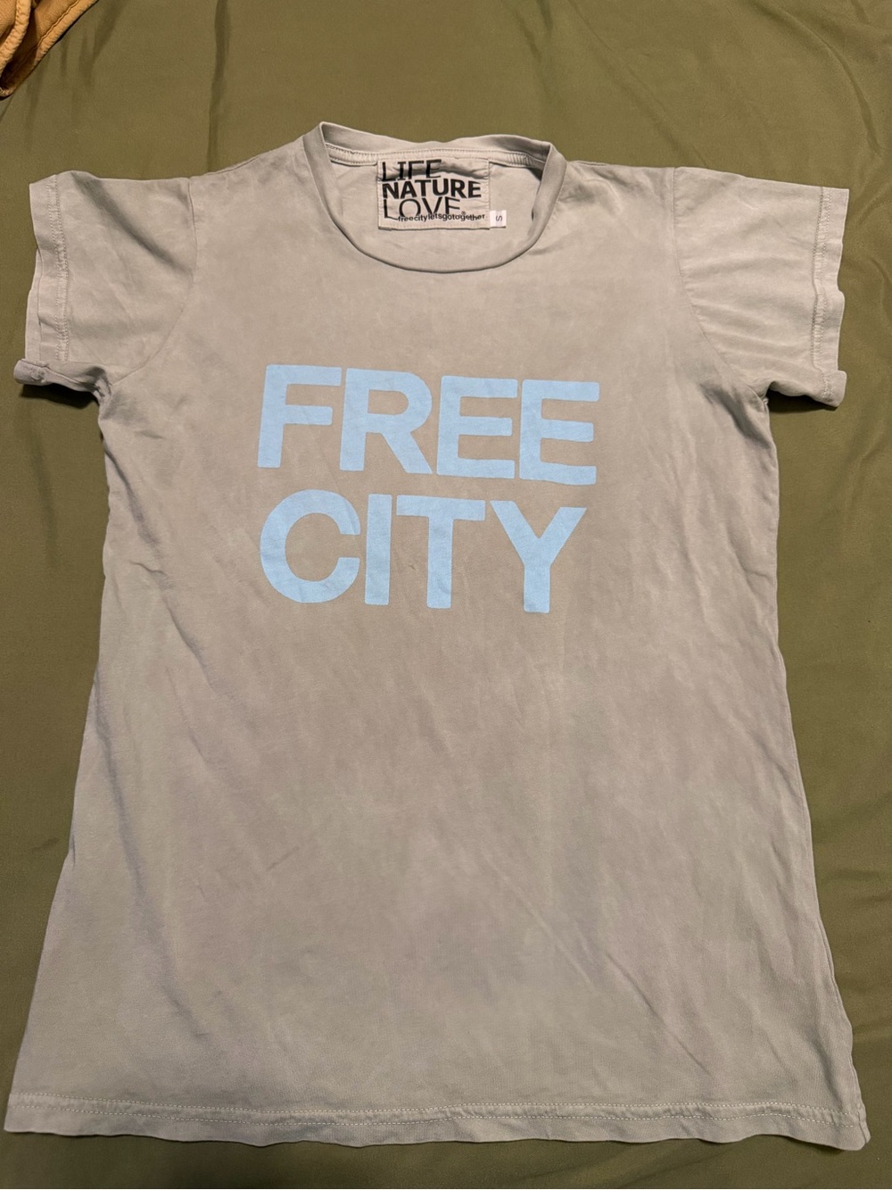 FREECITY Logo SuperVintage Short Sleeve Crewneck Tee - Picture 1 of 5
